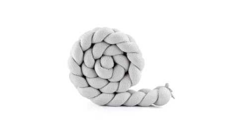 Waldin® Braid Wafer Light Gray