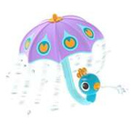 Yookidoo umbrella bath toy Purple