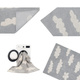 Lorena Canals® handwoven 100% cotton rug 120 x 160 cm | Cloud Grey