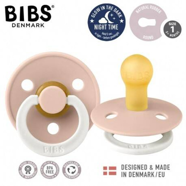 Bibs  Hevea smoczek uspokajający S Blush Night 