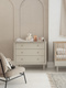 Pinio Miloo chest of drawers 3 drawers + 1 door champagne