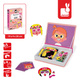 Janod | Magnetibook | Magnetic Puzzle | Funny Faces | Girl