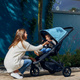 Thule | Spring | Lekki Wózek Spacerowy | Matt Black + Teal Melange