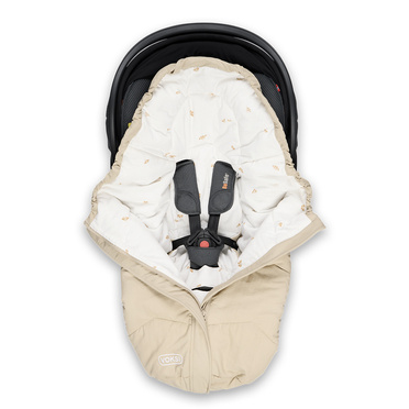 Lodger® waterproof double layer winter stroller sleeping bag light gray Taslon Drizzle