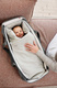 Lodger® waterproof double layer winter stroller sleeping bag light gray Taslon Drizzle