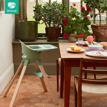  Stokke® Clikk™ ergonomiczne krzesełko dla dziecka | Natural + Clover Green - model ekspozycyjny