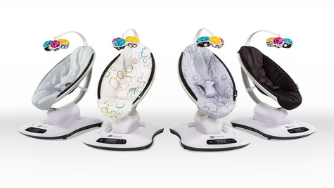 4MOMS® Mamaroo® leżaczek–bujaczek imitujący naturalne ruchy kołysania | Plus Silver