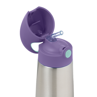B.Box® termobutelka ze słomką 350 ml | Lilac Pop 