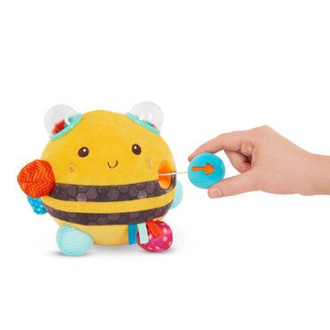 B.TOYS | Fuzzy Buzzy Bee | Pluszowa Pszczołka z Niespodziankami Sensorycznymi 