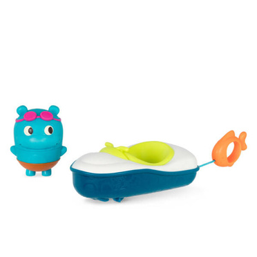 B.Toys | Pull & Go Rider | łódka z napędem i rozkręcaną sikawką 