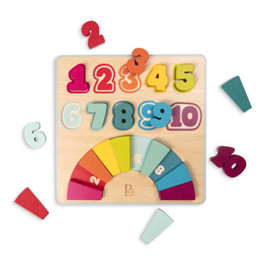 B.Toys™ Counting Rainbows tęczowe cyferki drewniana układanka edukacyjna
