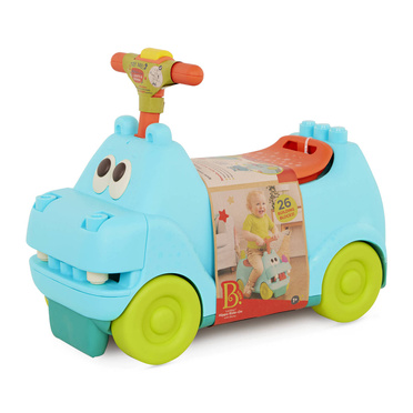 B.Toys™ Land of B. Locbloc Hippo Ride-On with blocks jeździk hipcio z klockami