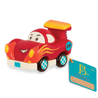 B.Toys™ Mini Wheeee-ls! miękkie autko z napędem | Wyścigówka FreddyZoom 