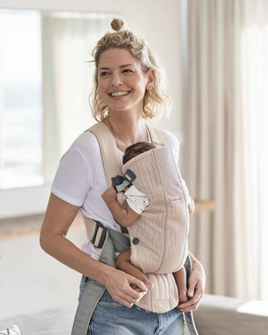 BABYBJORN NOSIDŁO | MINI 3D MESH | DUSTY PINK