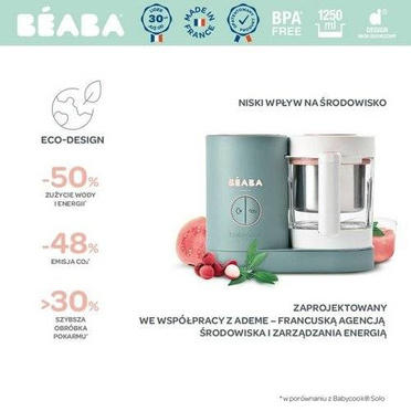 BEABA Babycook Neo | Urządzenie Wielofunkcyjne do Gotowania Posiłków | Eucalyptus