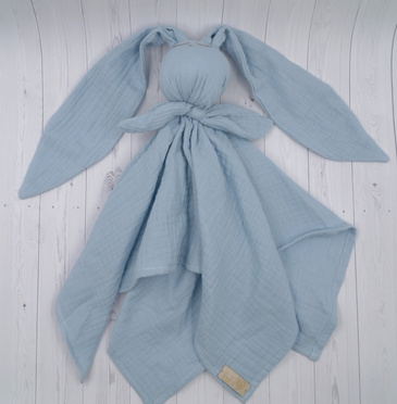 Baby In World | Hug Me Bunny | Pielucha Muślinowa | Niebieski