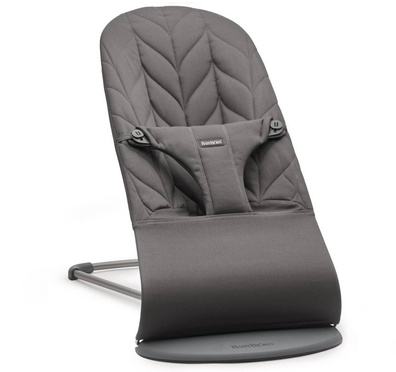 BabyBjorn | BLISS Baby Bouncer | Leżaczek-Bujaczek | 100% Bawełna | Anthracite