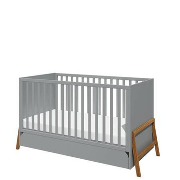 Bellamy Lotta łóżeczko 70 x 140 | Gray (szary mat + dąb)