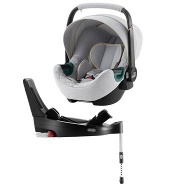 Britax Romer® Baby-Safe 3 i-Size Set fotelik 0-13 kg z obrotową bazą | Nordic Grey