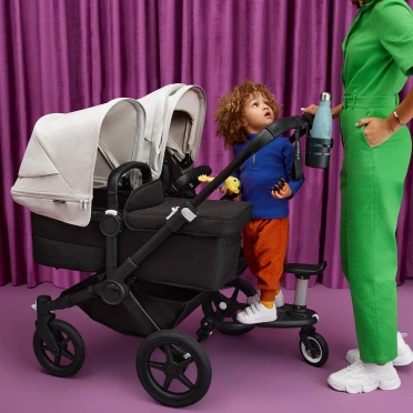 Bugaboo® Donkey 5 Twin bliźniaczy wózek głęboko-spacerowy 2w1 | Misty White