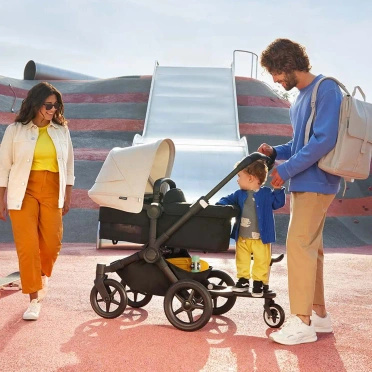 Bugaboo® Donkey 5 Twin bliźniaczy wózek głęboko-spacerowy 2w1 | Misty White