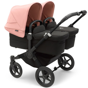 Bugaboo® Donkey 5 Twin bliźniaczy wózek głęboko-spacerowy 2w1 | Morning Pink