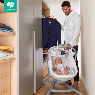 Chicco® Baby Hug Air 4w1 wielofunkcyjne łóżeczko-krzesełko | White Snow