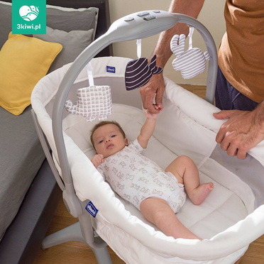 Chicco® Baby Hug Air 4w1 wielofunkcyjne łóżeczko-krzesełko | White Snow