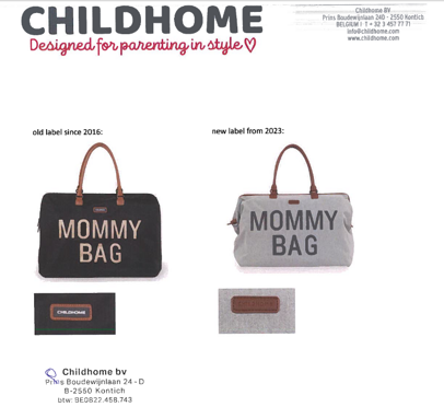 Childhome Mommy Bag duża torba weekendowa | Black + Gold
