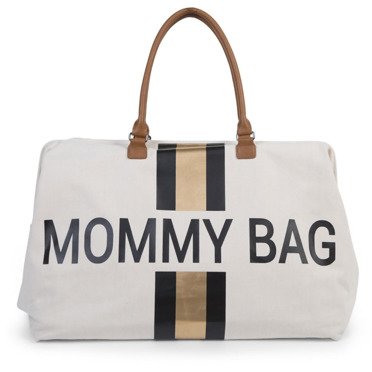 Childhome Mommy Bag duża torba weekendowa | Gold Strips