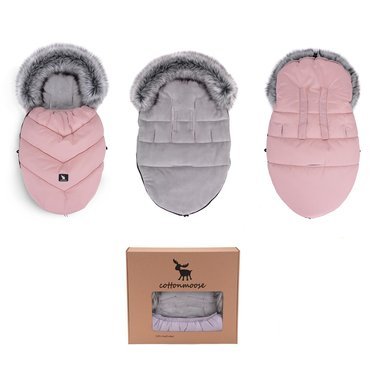 Cottonmoose® Mini Moose śpiworek zimowy 0–12M | Powder Pink