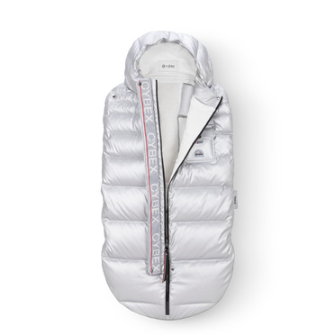 Cybex® Platinum Luxury Winter Footmuff puchowy śpiworek zimowy | Arctic Silver