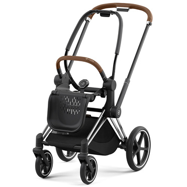 Cybex® Priam 4 Chassis stelaż wózka | Chrome (brązowa rączka)