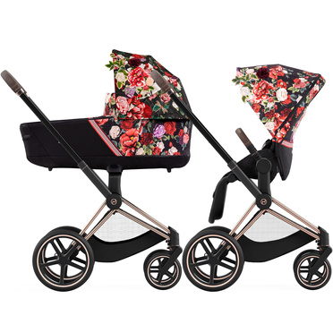 Cybex® Priam 4 wózek głęboko-spacerowy 2w1 | Dark Blossom