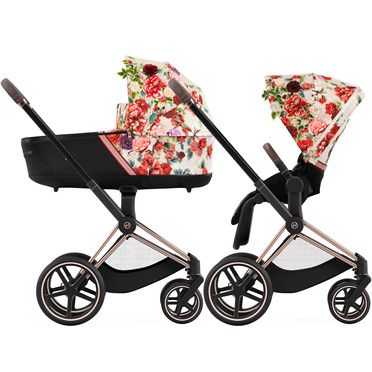 Cybex® Priam 4 wózek głęboko-spacerowy 2w1 | Light Blossom