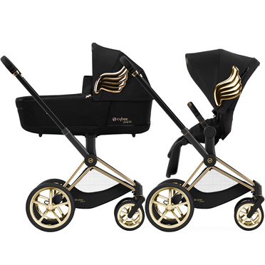 Cybex® by Jeremy Scott Priam 4 wózek głęboko-spacerowy 2w1 | Gold Wings