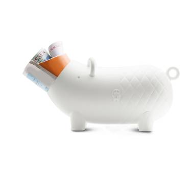 Cybex® by Marcel Wanders, Hausschwein świnka domowa – pojemnik, ozdoba | White