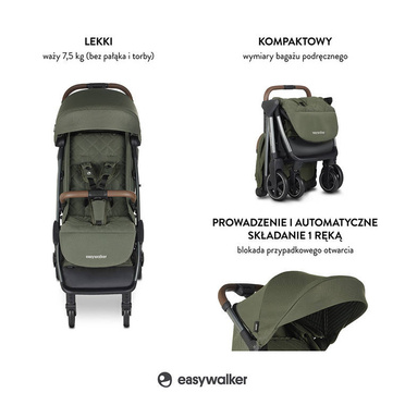 Easywalker® Jackey lekki wózek spacerowy |  Emerald