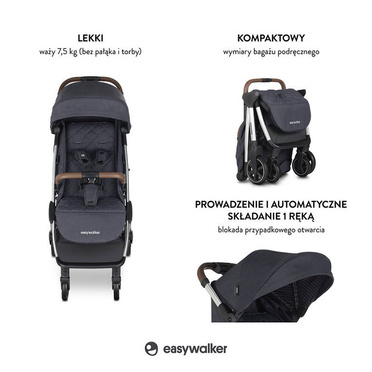 Easywalker® Jackey lekki wózek spacerowy | Platinium Edition - ekspozycja Wrocław