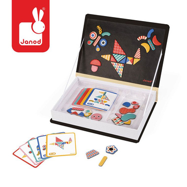 Janod | Magnetyczna Układanka | Magnetibook | Kształty 