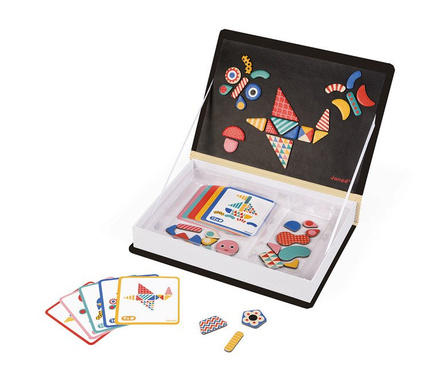 Janod | Magnetyczna Układanka | Magnetibook | Kształty 