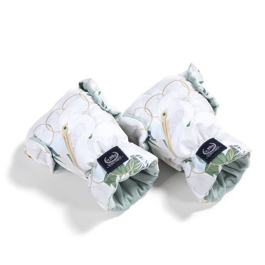 La Millou | Aspen | Winterproof Muff | Mufka Rękawice | Heron In A Cream Lotus | Smoke Mint 
