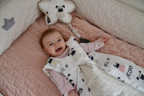 La Millou | Sleeping Bag | Śpiworek do Spania | "S" 0-9 m | Boho Palms Light 