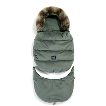 La Millou Velvet Collection | Aspen | Winterproof Stroller Bag | Combo | Modułowy Śpiworek Zimowy | Khaki