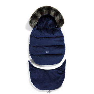 La Millou Velvet Collection | Aspen | Winterproof Stroller Bag | Combo | Modułowy Śpiworek Zimowy | Royal Navy 