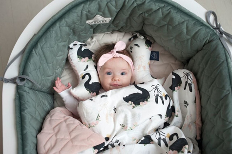 La Millou | Velvet – Organic Jersey | Angel's Wings | Sleepy Owls | Velvet  Powder Pink 