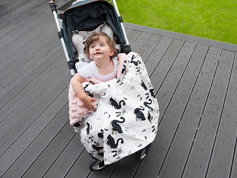 La millou | organic jersey collection | angel's wings | fly me to the moon sky | velvet dark grey