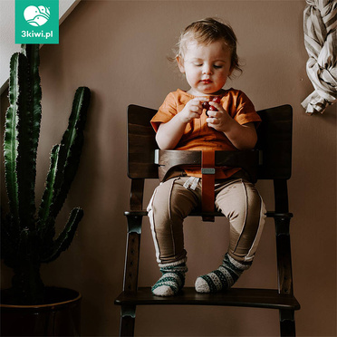 Leander Classic™ High Chair zestaw 2w1, krzesełko + pałąk | Black