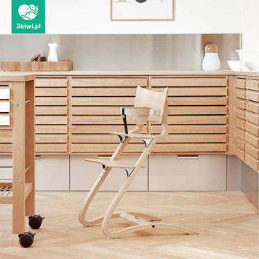 Leander Classic™ High Chair zestaw 2w1, krzesełko + pałąk | Whitewash