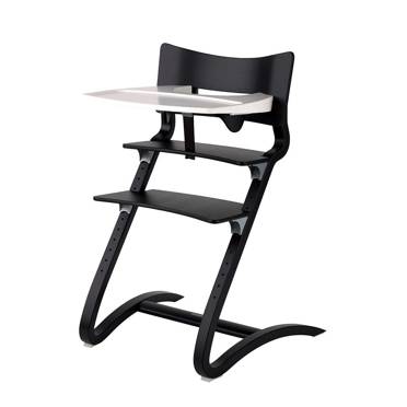 Leander Classic™ High Chair zestaw 3w1, krzesełko + pałąk + tacka | Black